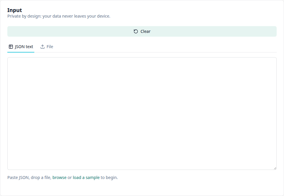 Paste your JSON